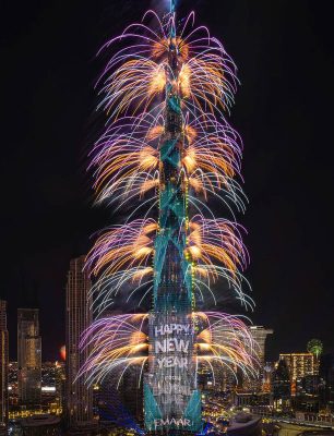 Burj Khalifa NYE fireworks